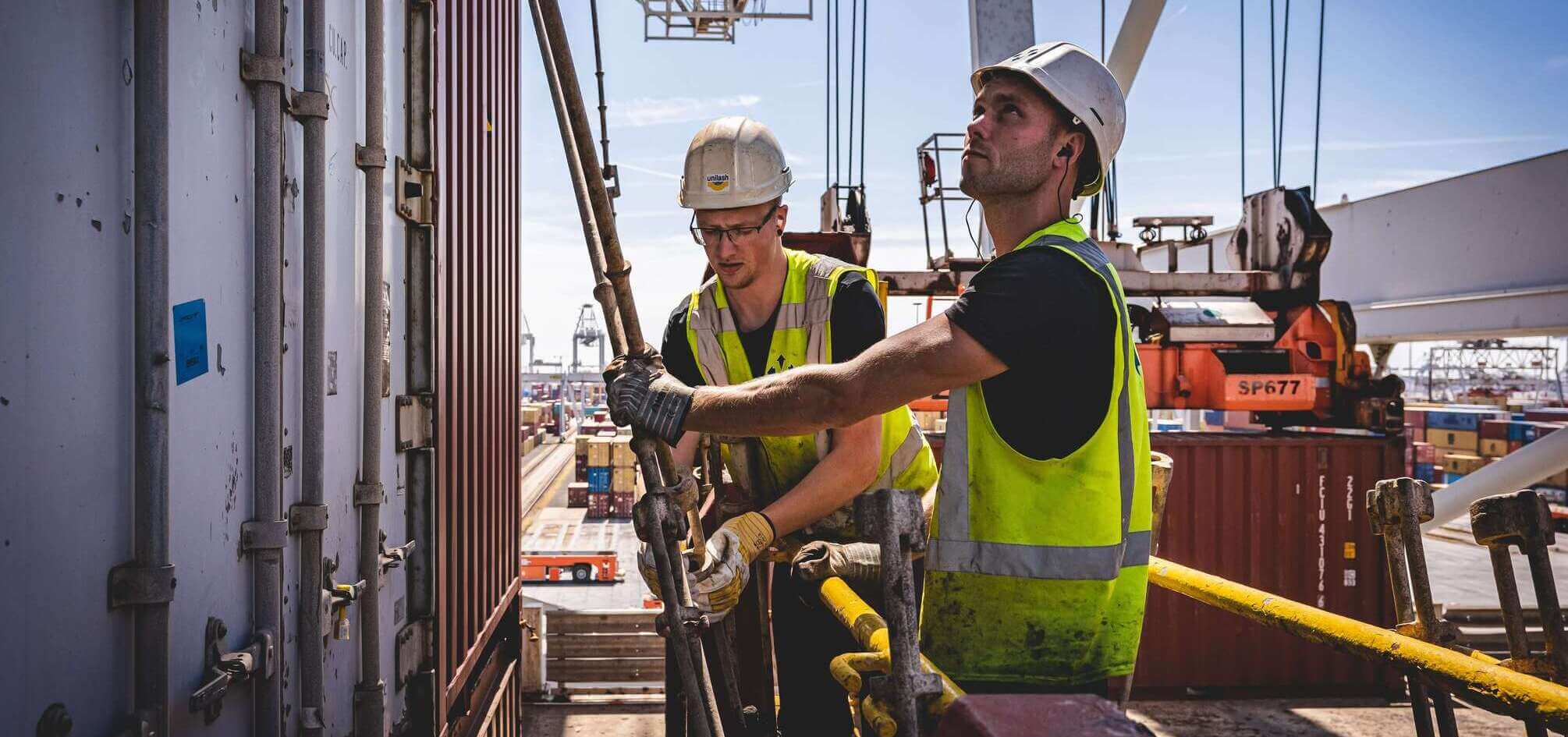 Sjorders in de Rotterdamse haven
